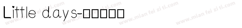 Little days字体转换